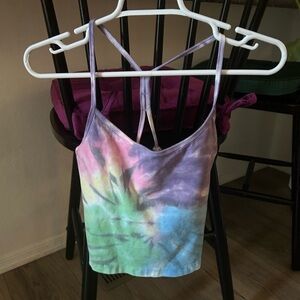 Tie-Dye Spaghetti Strap Tank Top